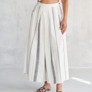 Wide Leg Cotton/Linen Pants from Nicobar